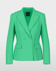 Marc Cain Collections getailleerde blazer in bright jade groen met dubbele knoopsluiting.