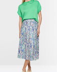 Marc Cain Collections - Soepelvallende blouse met korte mouwen - Bright Jade - AC 51.21 W08 | 550