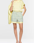 Marc Cain Collections - Soepelvallende blouse met korte mouwen - Deep Limonella - AC 51.21 W08 | 404