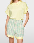 Marc Cain Collections - Soepelvallende blouse met korte mouwen - Deep Limonella - AC 51.21 W08 | 404