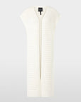 Marc Cain - YC 37.03 M36 | 110 - Gillet langer durchbrochener Strick - Off-White
