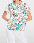 Marc Cain - YC 48.67 J51 | 504 - T-shirt bladmotief - multicolor