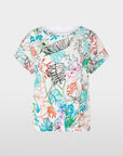 Marc Cain - YC 48.67 J51 | 504 - T-shirt bladmotief - multicolor