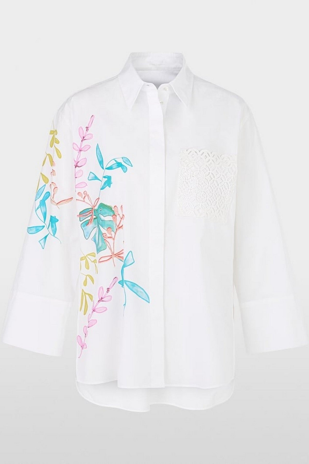 Marc Cain - YC 51.34 W94 | 100 - Overhemdblouse print - wit