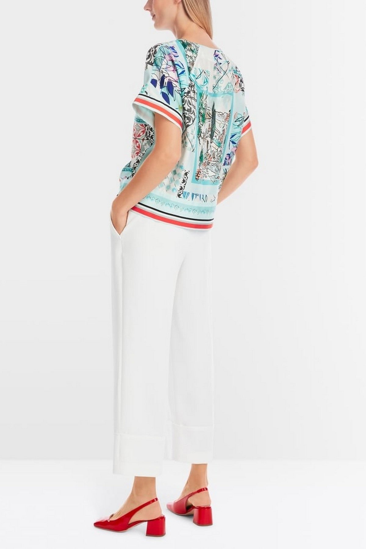Marc Cain - YC 51.32 W75 | 504 - Blouse zijde kimono - mint
