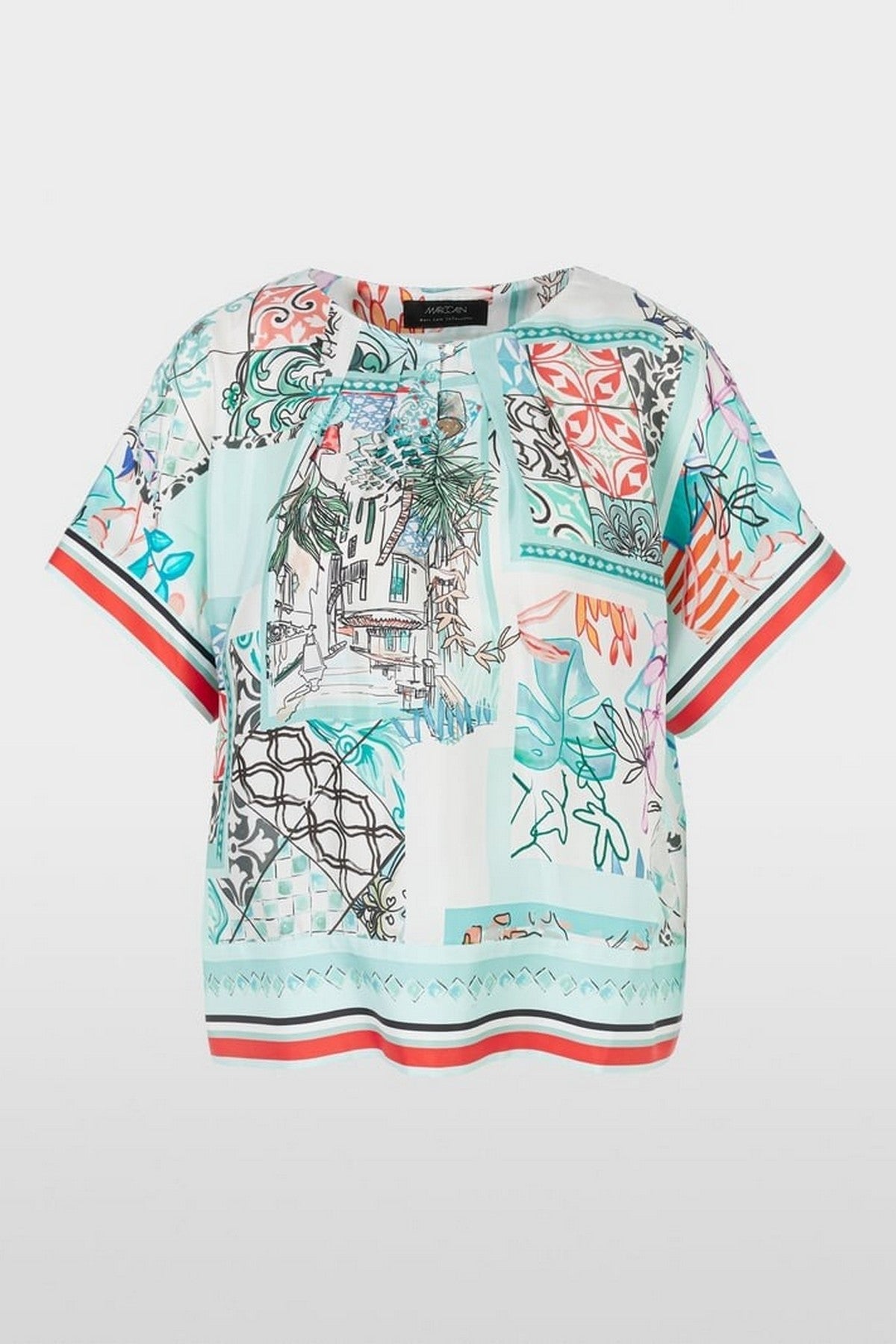 Marc Cain - YC 51.32 W75 | 504 - Blouse zijde kimono - mint