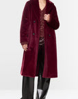 Marc Cain - ZC 11.04 W42 | 294 - Mantel lang teddy - burgundy