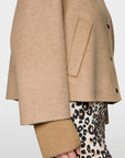 Marc Cain - ZC 12.02 W33 | 625 - Jas oversized manchetten - warm sand