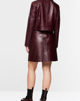 Marc Cain - ZC 31.01 L01 | 294 - Kort leren jasje - burgundy