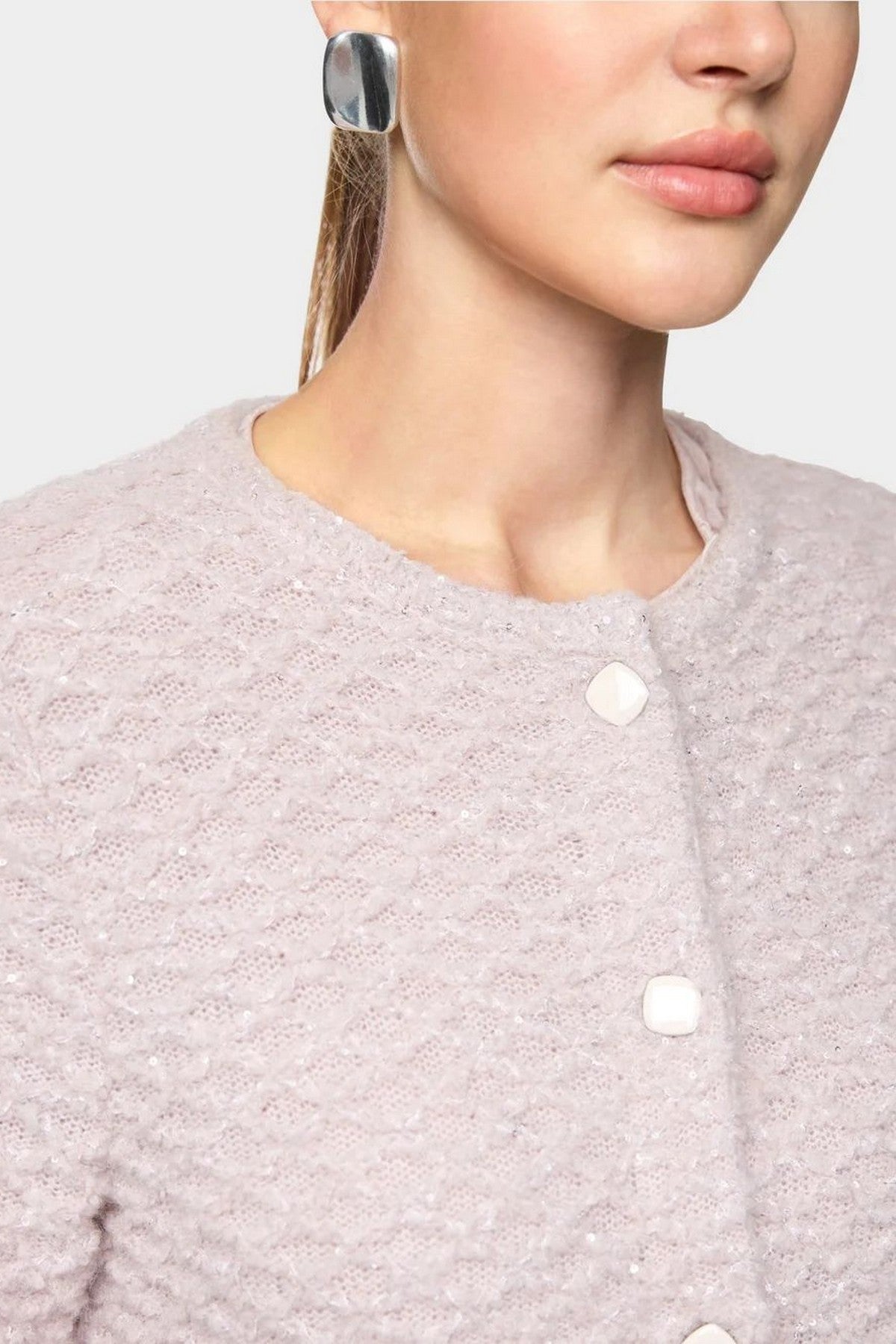 Marc Cain - ZC 39.10 M29 | 702 - Vest kort 3D breisel - light taupe
