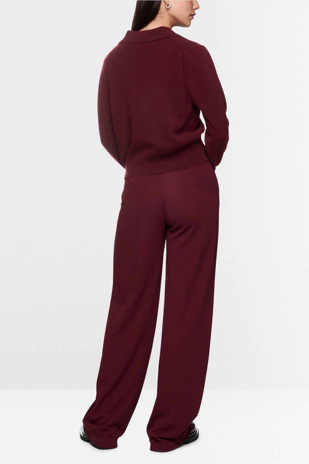 Marc Cain - ZC 39.12 M68 | 294 - Gillet kort cashmere - burgundy