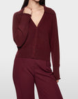 Marc Cain - ZC 39.12 M68 | 294 - Gillet kort cashmere - burgundy