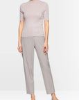Marc Cain - ZC 41.06 M52 | 702 - Pullover mit Lurex-Details - Helltaupe