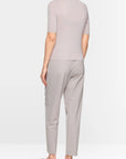 Marc Cain - ZC 41.06 M52 | 702 - Pullover mit Lurex-Details - Helltaupe