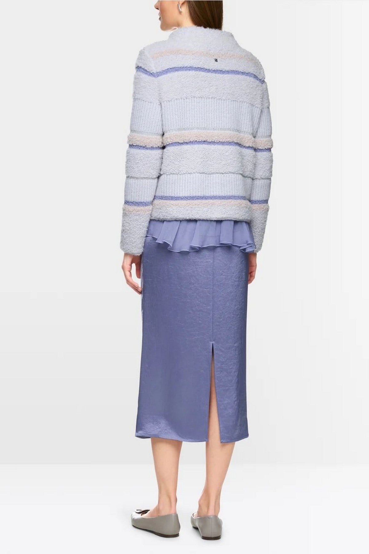 Marc Cain - ZC 41.14 M06 | 710 - Pull rolkraag strepen - soft lavender