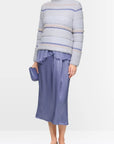 Marc Cain - ZC 41.14 M06 | 710 - Rollkragenpullover mit Streifen - Soft Lavender
