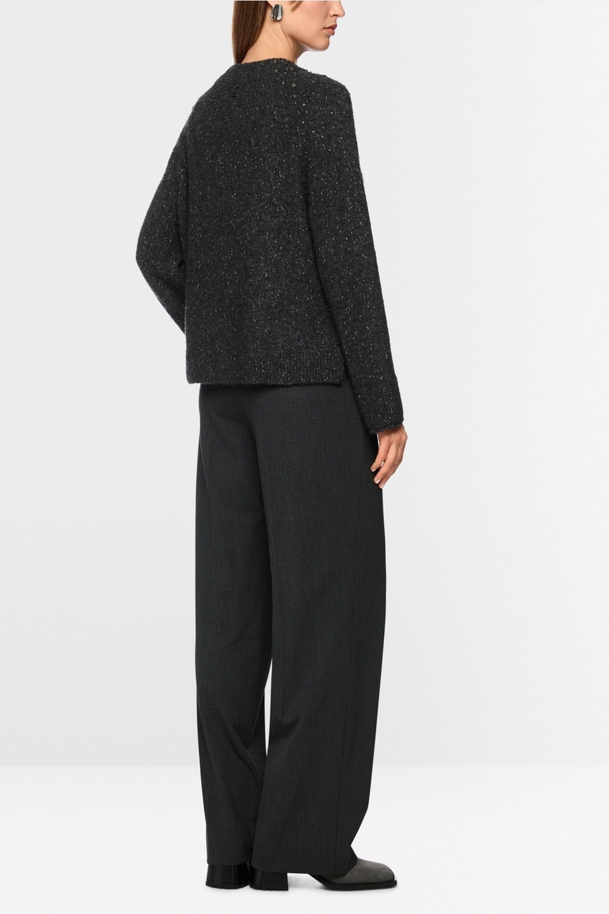 Marc Cain - ZC 41.35 M57 | 842 - Pull alpacamix lurex - anthraciet
