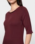 Marc Cain - ZC 48.13 J15 | 294 - T-shirt 1/2 mouwen - burgundy