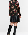 Marc Cain - ZC 51.11 W28 | 900 - Blouse strik bloemenprint - zwart