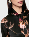 Marc Cain - ZC 51.11 W28 | 900 - Blouse strik bloemenprint - zwart