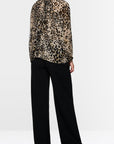 Marc Cain - ZC 51.13 W27 | 606 - Bloes strik luipaardprint - soft cappuccino