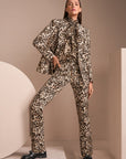 Marc Cain - ZC 51.13 W27 | 606 - Bloes strik luipaardprint - soft cappuccino