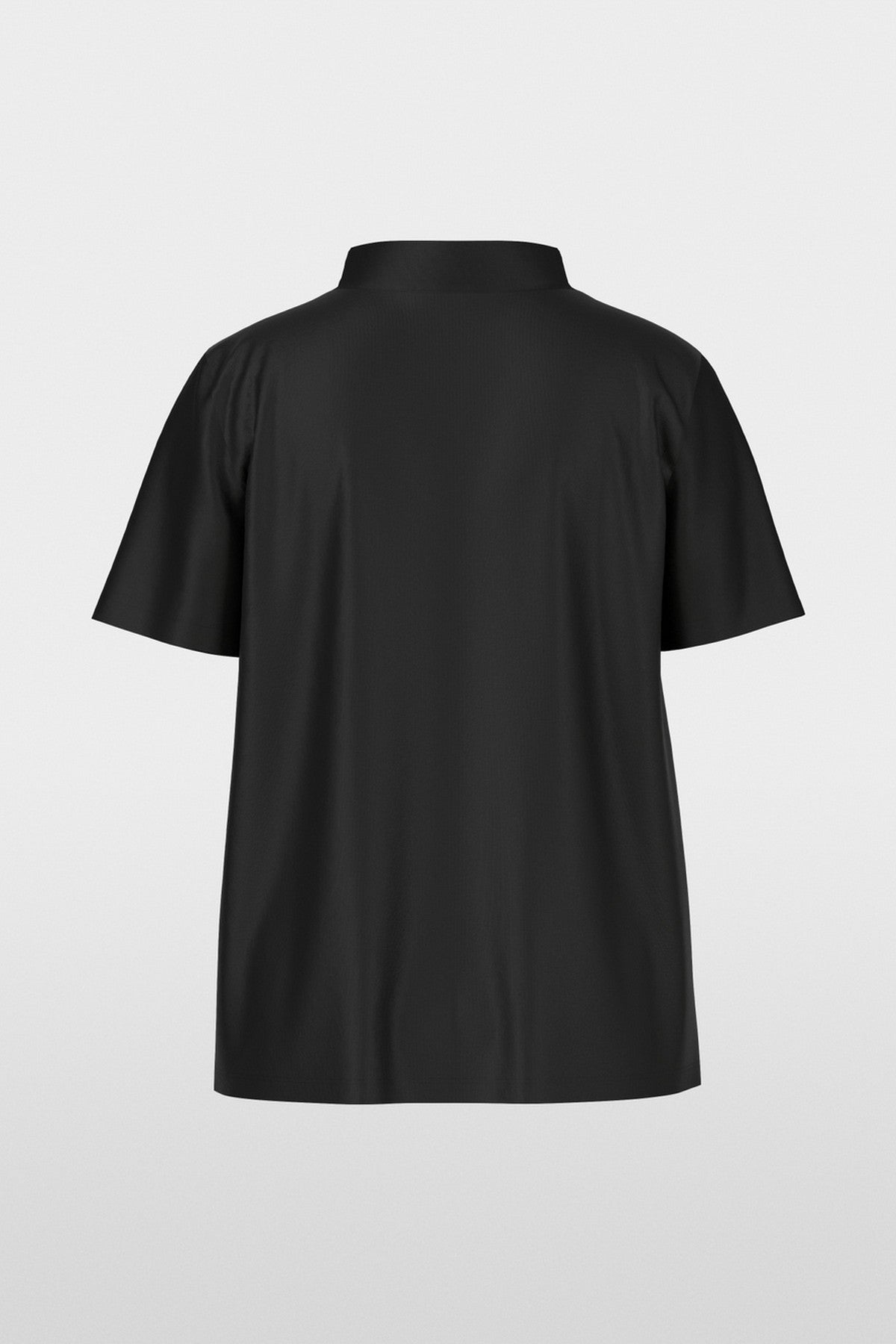 Marc Cain - ZC 55.01 J15 | 900 - Blouse strik 2 stoffen - zwart