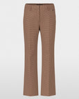Broek FAID van Marccain met pepita-patroon, hoge taille en licht uitlopende pijpen voor een flatterend silhouet