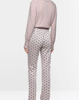Marc Cain - ZC 81.28 J07 | 702 - Broek print rond motiefje - light taupe