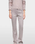 Marc Cain - ZC 81.28 J07 | 702 - Broek print rond motiefje - light taupe