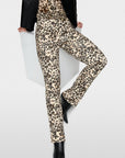 Marc Cain - ZC 81.28 J12 | 606 - Broek stretch luipaardprint - soft cappuccino