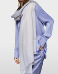 Marc Cain - ZC B4.07 Z28 | 606 - Sjaaf met franjes wol - soft cappuccino