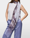 Marc Cain - ZC B4.15 Z14 | 702 - Sjaal zijde zeedesign - light taupe