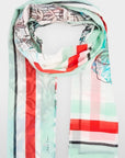Marc Cain - YC B4.07 Z33 | 504 - Sjaal katoen zijde print - multicolor