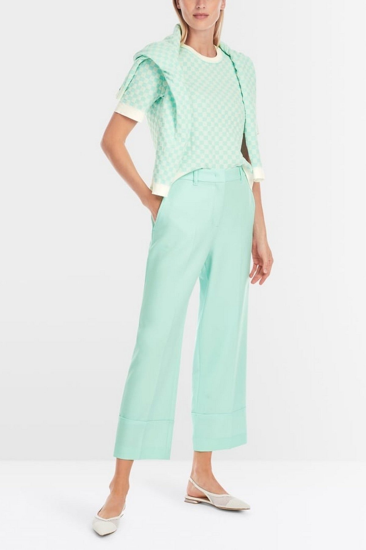Marc Cain - YC 81.67 W77 | 504 - Broek hoge taille Wukari - mint