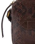 Marie Martens Bento schoudertas – Brown Python