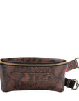 Marie Martens Coachella crossbody- en heuptas – Brown Python