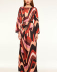 Misa Los Angeles – Laurie-Kleid – Langes Canyon-Streifenkleid