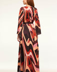 Misa Los Angeles – Laurie-Kleid – Langes Canyon-Streifenkleid
