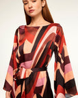 Misa Los Angeles – Laurie-Kleid – Langes Canyon-Streifenkleid