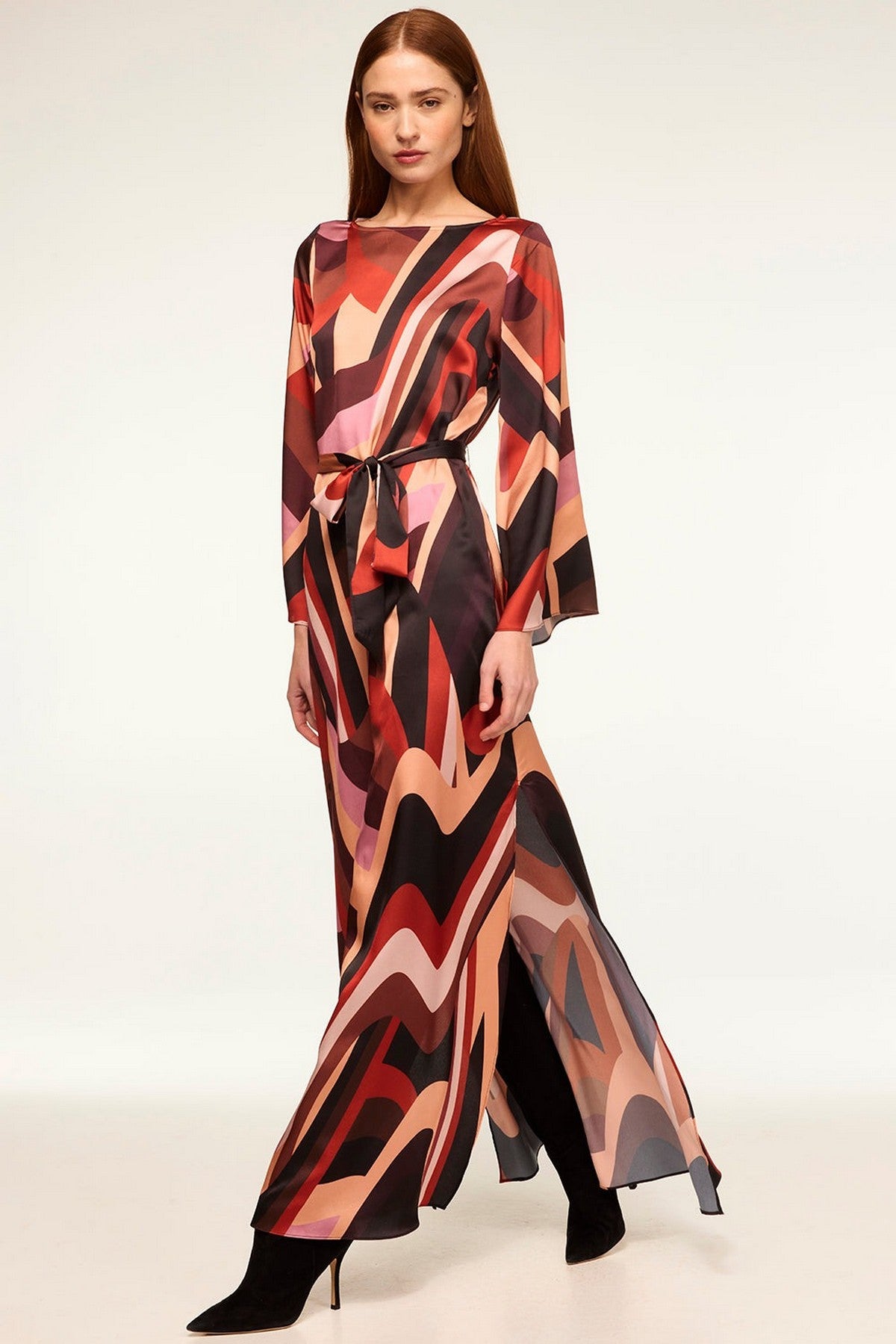 Misa Los Angeles - Laurie dress - Kleed lang Canyon stripe