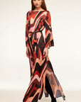 Misa Los Angeles – Laurie-Kleid – Langes Canyon-Streifenkleid