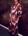 Misa Los Angeles – Laurie-Kleid – Langes Canyon-Streifenkleid