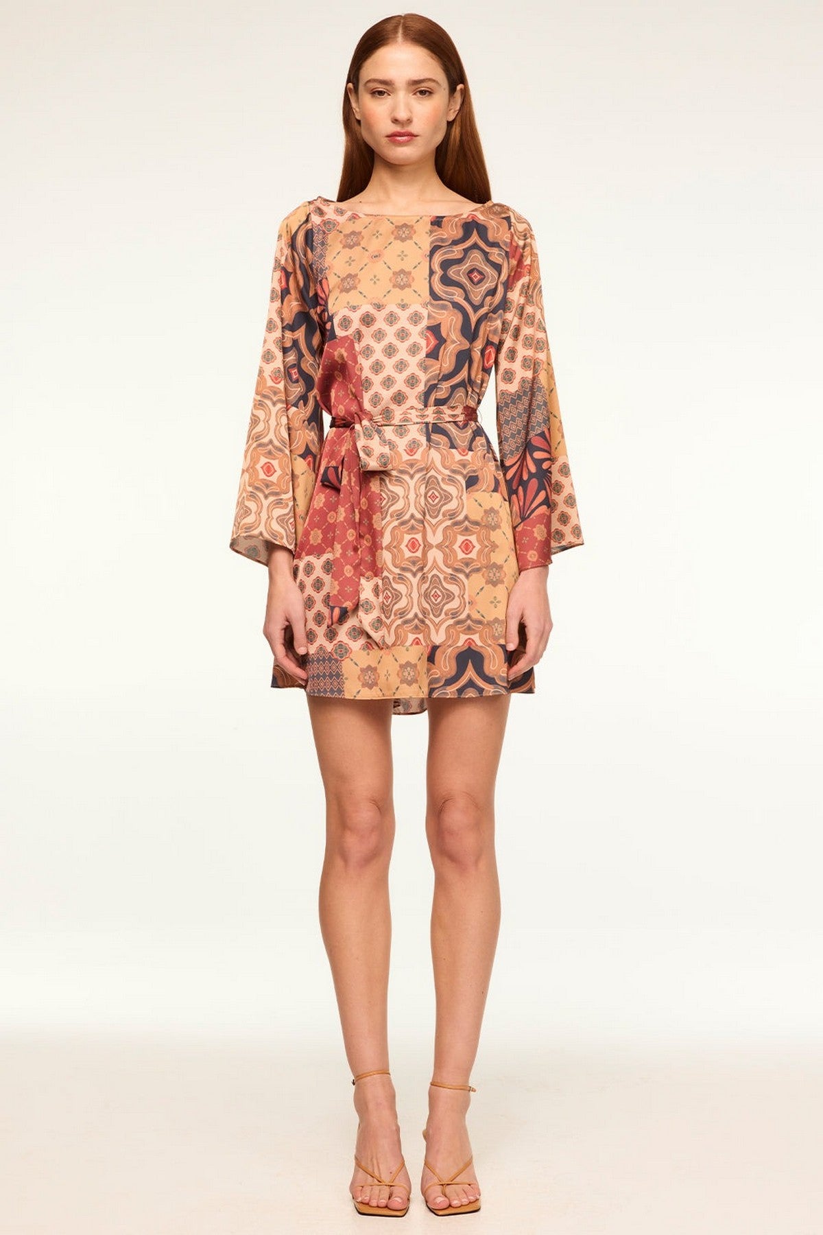 Misa Los Angeles - Twiggy dress - Kleed kort patchwork