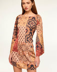 Misa Los Angeles - Twiggy-Kleid - Kurzes Patchwork-Kleid