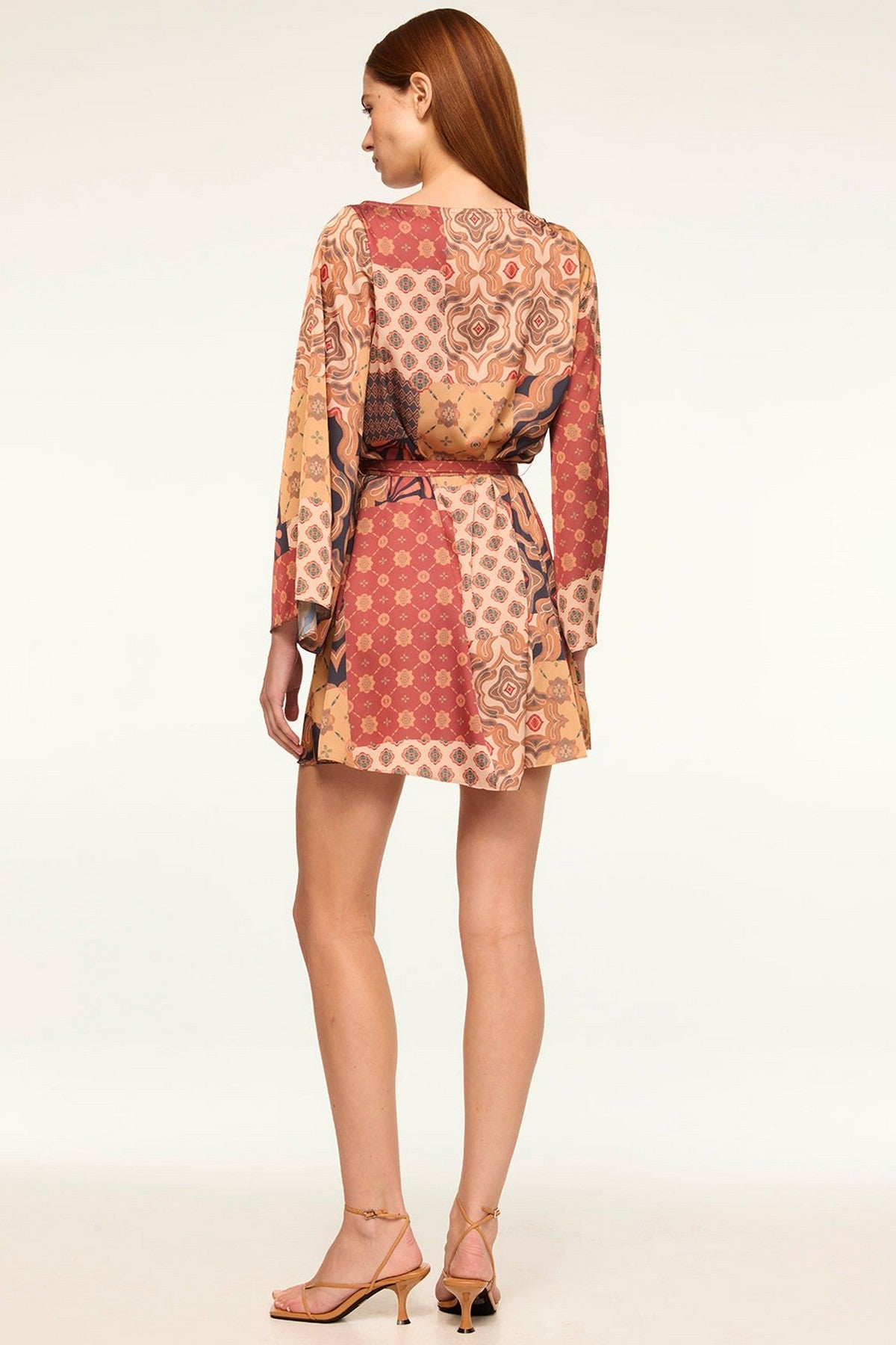 Misa Los Angeles - Twiggy dress - Kleed kort patchwork