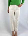 Damesjeans van Mother in crème kleur