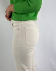 Mother - 10297-753/A - Jeans mit hoher Taille und geradem Bein - Cremeweiß