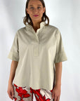 Natan - CARPO 170 - Bluse Polomodell - Greige