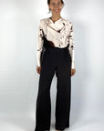Natan - Danais-N3CS04-134 - Shirtbloes print - ecru chocolat